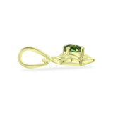 Pandantiv din Argint 925 Placat cu Aur ( 1.65 grame ) cu Safir verde 0.34 Carate
