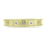 Inel din Argint 925 Placat cu Aur ( 2.55 grame ) cu Diamant Alb 0.02 Carate
