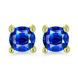 Set din Argint 925 Placat cu Aur ( 2.9 grame ) cu Diamant Alb și Rubin Malagasy 1.95 Carate ( Cercei )