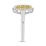 Inel din Argint 925 ( 2.69 grame ) cu Citrin Rio Golden 0.71 Carate