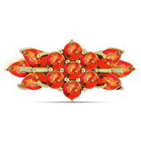 Inel din Argint 925 Placat cu Aur ( 3.2 grame ) cu Turcoaz Mohave 2.06 Carate