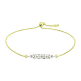 Brățară din Argint 925 Placat cu Aur ( 3.11 grame ) cu Diamant Alb 0.03 Carate