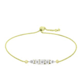 Brățară din Argint 925 Placat cu Aur ( 3.11 grame ) cu Diamant Alb 0.03 Carate