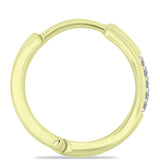 Cercei din Argint 925 Placat cu Aur ( 2.19 grame ) cu Diamant Alb 0.06 Carate