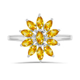 Inel din Argint 925 ( 2.38 grame ) cu Citrin Rio Golden 0.93 Carate