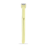 Inel din Argint 925 Placat cu Aur ( 1.46 grame ) cu Diamant Alb 0.07 Carate