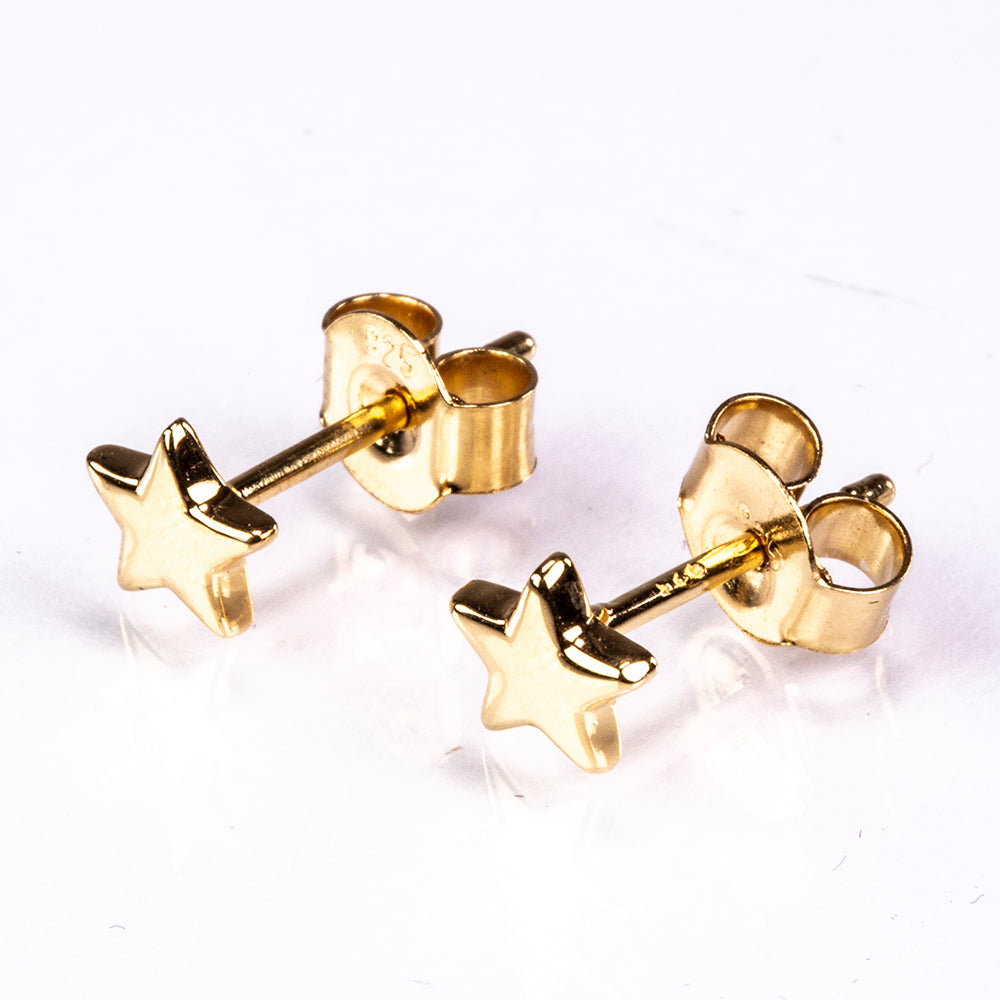 Cercei din Argint 925 Placat cu Aur ( 0.78 grame )