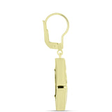 Cercei din Argint 925 Placat cu Aur ( 7.52 grame ) cu Jad albastru 15.91 Carate