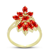 Inel din Argint 925 Placat cu Aur ( 2.99 grame ) cu Opal de Foc Lega Dembi 1.36 Carate