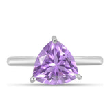 Inel din Argint 925 ( 2.91 grame ) cu Ametist Rose de France 3.44 Carate