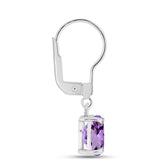Cercei din Argint 925 ( 1.49 grame ) cu Ametist Rose de France 2.57 Carate