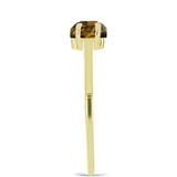 Inel din Argint 925 Placat cu Aur ( 1.45 grame ) cu Cuarț Coniac 0.86 Carate