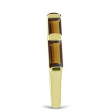 Inel din Argint 925 Placat cu Aur ( 2.48 grame ) cu Cuarț Coniac 1.63 Carate