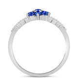 Inel din Argint 925 ( 2.37 grame ) cu Safir Albastru Australian 0.68 Carate