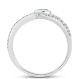 Inel din Argint 925 ( 2.76 grame ) cu Labradorit și Spinel Negru 0.75 Carate