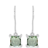 Cercei din Argint 925 ( 1.73 grame ) cu Ametist Verde 2.13 Carate