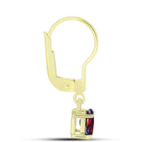 Cercei din Argint 925 Placat cu Aur ( 1.63 grame ) cu Opal Etiopian Negru Lega Dembi 0.62 Carate