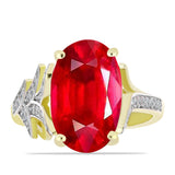 Inel din Argint 925 Placat cu Aur ( 4.25 grame ) cu Agat Roșu și Topaz Alb 6.26 Carate