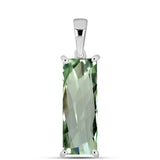 Pandantiv din Argint 925 ( 1.07 grame ) cu Ametist Verde 5.69 Carate