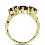Inel din Argint 925 Placat cu Aur ( 4.58 grame ) cu Opal Etiopian Negru Lega Dembi și Topaz Alb 2.43 Carate
