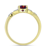 Inel din Argint 925 Placat cu Aur ( 2.76 grame ) cu Opal Etiopian Negru Lega Dembi și Topaz Alb 0.54 Carate