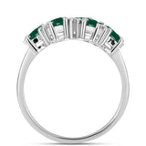 Inel din Argint 925 ( 4.69 grame ) cu Calcedon Verde și Topaz Alb 2.38 Carate