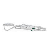 Pandantiv din Argint 925 ( 2.82 grame ) cu Calcedon Verde și Topaz Alb 1.8 Carate