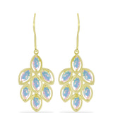Cercei din Argint 925 Placat cu Aur ( 4.64 grame ) cu Opal Welo 2.11 Carate