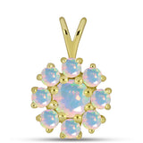 Pandantiv din Argint 925 Placat cu Aur ( 1.81 grame ) cu Opal Welo 1.22 Carate