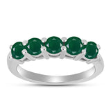 Inel din Argint 925 ( 2.73 grame ) cu Calcedon Verde 1.22 Carate