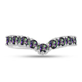 Inel din Argint 925 ( 2.45 grame ) cu Topaz Mistic 0.88 Carate