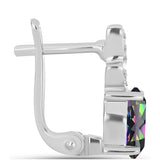 Cercei din Argint 925 ( 4.14 grame ) cu Topaz Mistic și Topaz Alb 2.49 Carate