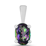 Set din Argint 925 ( 1.68 grame ) cu Topaz Mistic 2.12 Carate ( Cercei+Pandantiv )