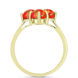 Inel din Argint 925 Placat cu Aur ( 2.35 grame ) cu Turcoaz Mohave 2.01 Carate