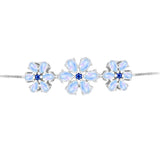 Brățară din Argint 925 ( 5.88 grame ) cu Safir Albastru Australian și Piatra Lunii Curcubeu 5.23 Carate