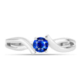 Inel din Argint 925 ( 2.28 grame ) cu Safir Albastru Australian 0.39 Carate