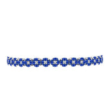 Brățară din Argint 925 ( 11.34 grame ) cu Safir Albastru Australian și Topaz Alb 9.17 Carate