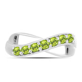 Inel din Argint 925 ( 3.51 grame ) cu Peridot Changbai 0.52 Carate