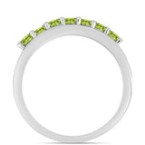 Inel din Argint 925 ( 3.51 grame ) cu Peridot Changbai 0.52 Carate