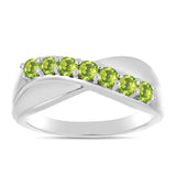 Inel din Argint 925 ( 3.51 grame ) cu Peridot Changbai 0.52 Carate