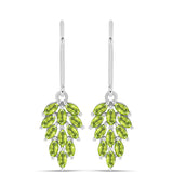 Cercei din Argint 925 ( 2.84 grame ) cu Peridot Changbai 1.93 Carate