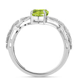 Inel din Argint 925 ( 1.75 grame ) cu Peridot Changbai 1.15 Carate