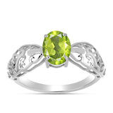 Inel din Argint 925 ( 1.75 grame ) cu Peridot Changbai 1.15 Carate