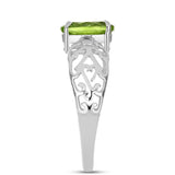 Inel din Argint 925 ( 1.75 grame ) cu Peridot Changbai 1.15 Carate
