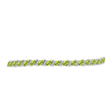 Brățară din Argint 925 ( 8.83 grame ) cu Peridot Changbai și Topaz Alb 4.86 Carate