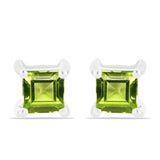 Cercei din Argint 925 ( 1.23 grame ) cu Peridot Changbai 0.81 Carate