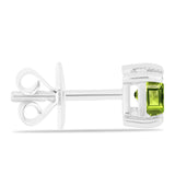 Cercei din Argint 925 ( 1.23 grame ) cu Peridot Changbai 0.81 Carate