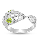 Inel din Argint 925 ( 3.44 grame ) cu Peridot Changbai 0.42 Carate