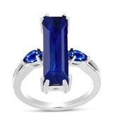 Inel din Argint 925 ( 3.52 grame ) cu Safir Albastru Australian 9.05 Carate