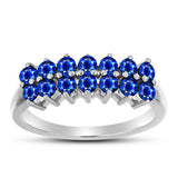Inel din Argint 925 ( 2.97 grame ) cu Safir Albastru Australian 1.35 Carate